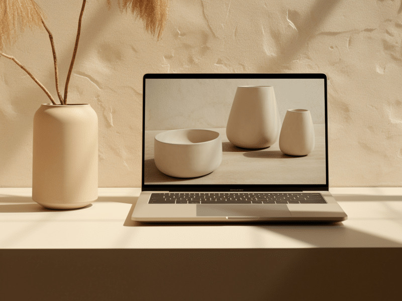 website design ceramic ecommerce
