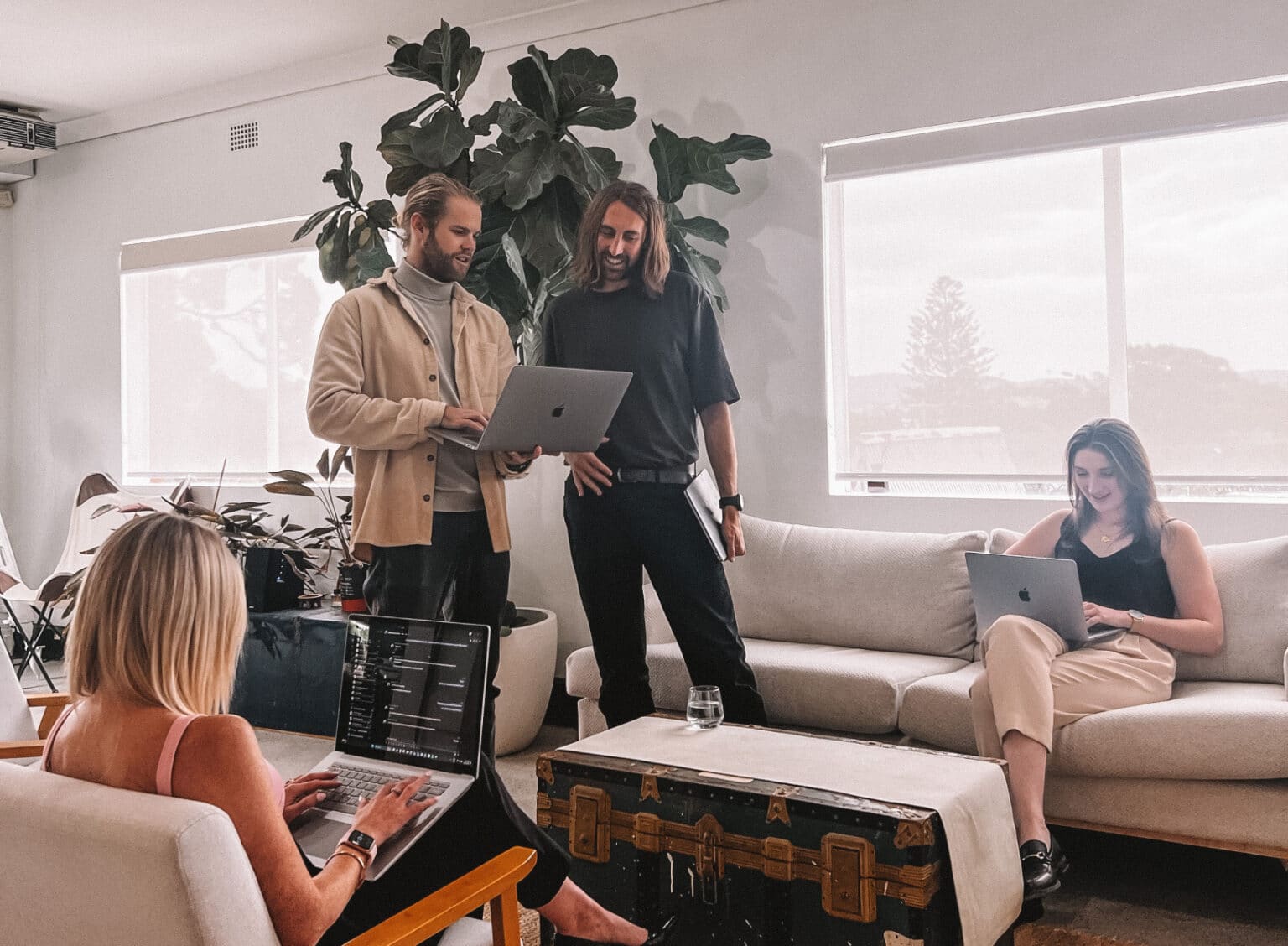 Advantage Agency_The team working in the open office space